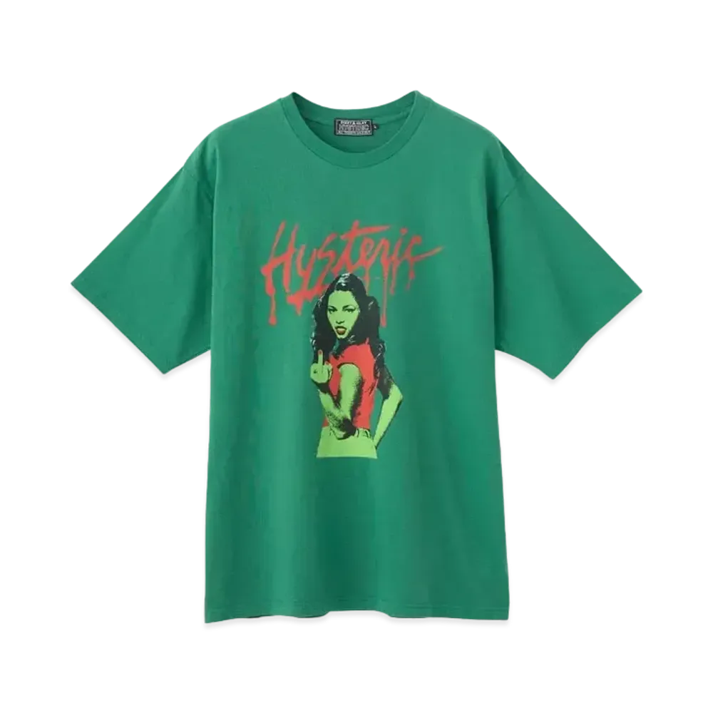 HYSTERIC GLAMOUR Mondo Rock Tee "Green"