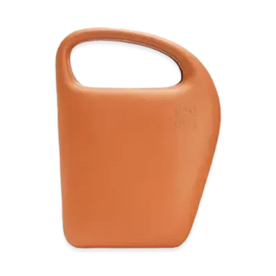 LOEWE Architects D Bag In Natural Calfskin "Tan"