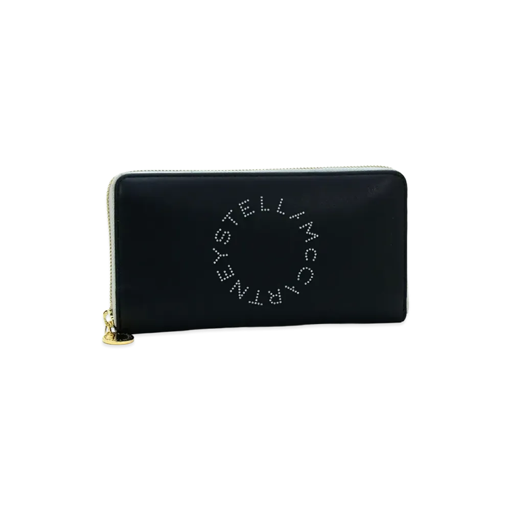 STELLA McCARTNEY Women's Stella Logo Vegan Leather Cruelty-Free "Black"