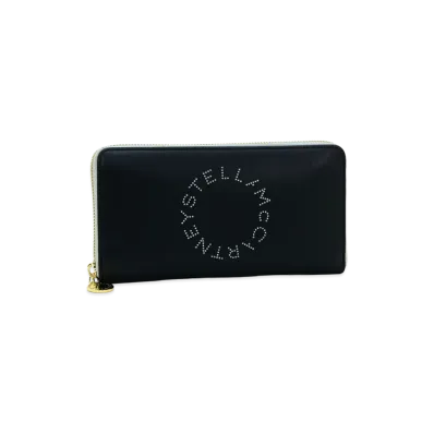 STELLA McCARTNEY Women's Stella Logo Vegan Leather Cruelty-Free "Black"