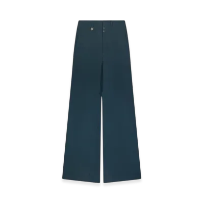 MM6 Maison Margiela Women's Flared Trousers "Petrol Green"