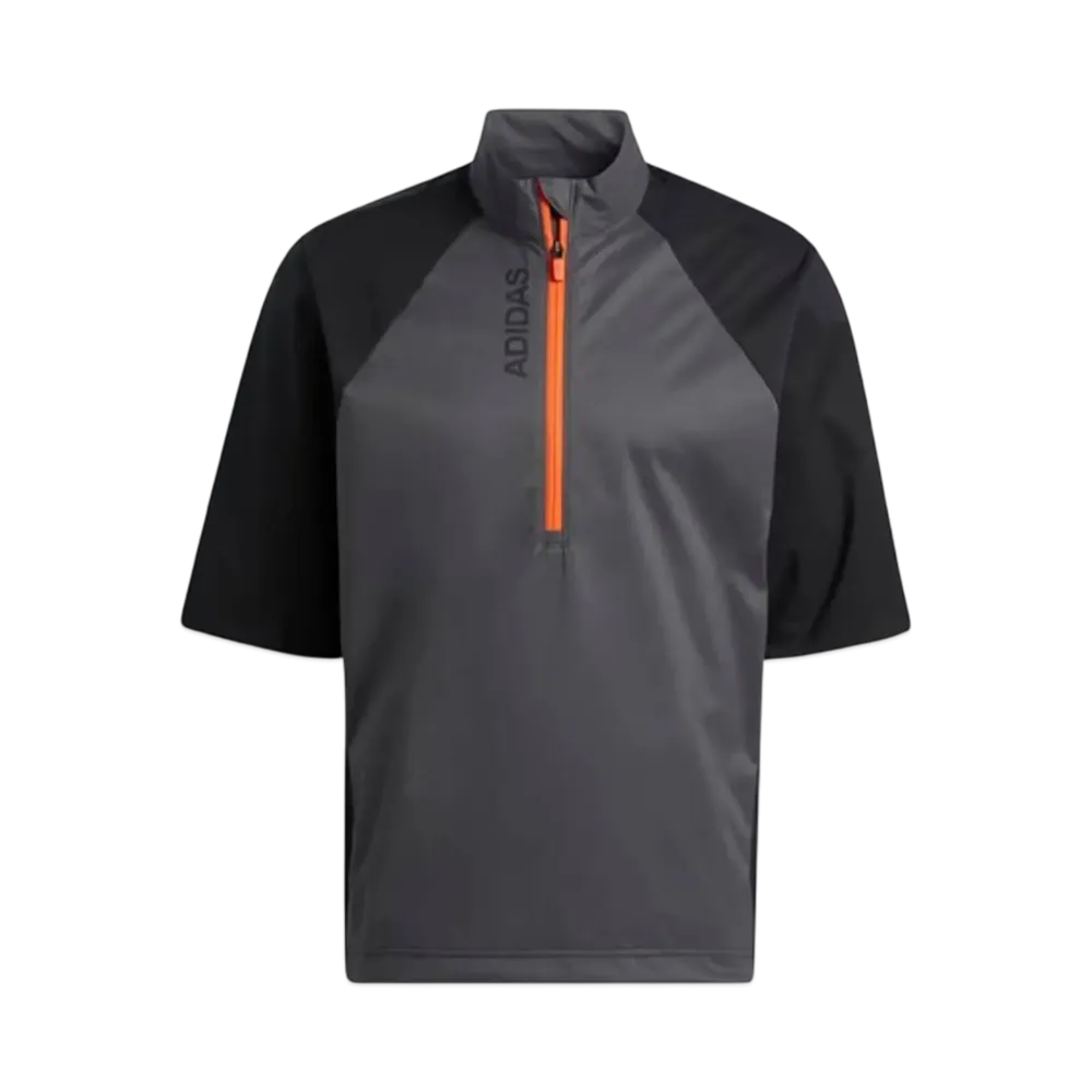 adidas Multi-Use Water Repellent Short Sleeve Half Zip Jacket "Black"