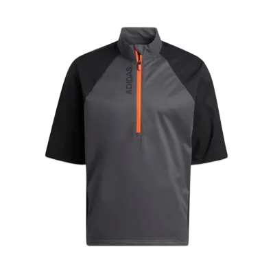 adidas Multi-Use Water Repellent Short Sleeve Half Zip Jacket "Black"