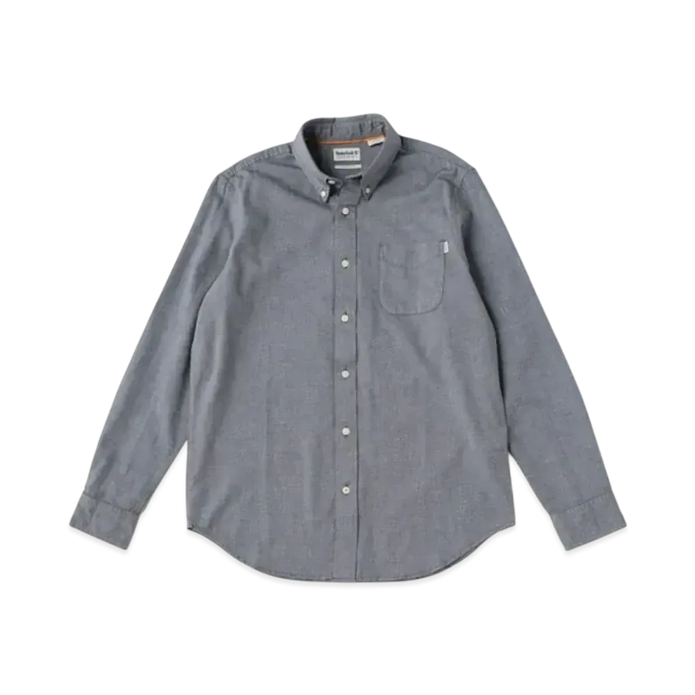 Timberland Men's Long Sleep Gail River Yarn Die Oxford Shirt "Dark Sapphire"
