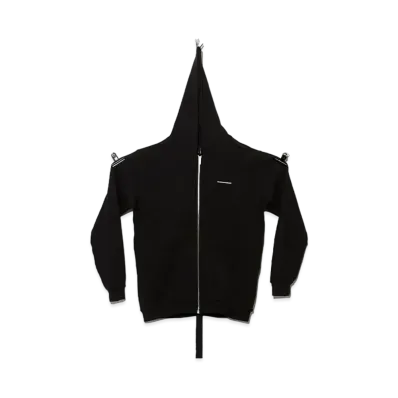 PEACEMINUSONE x FRAGMENT DESIGN. HOOD ZIP-UP #1 "Black" / G-DRAGON