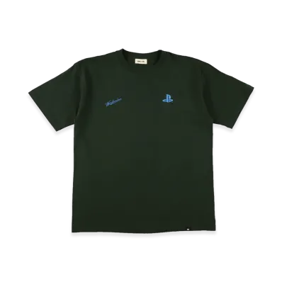 WIND AND SEA x PLAYSTATION Icon Logo S/S Tee "Green"