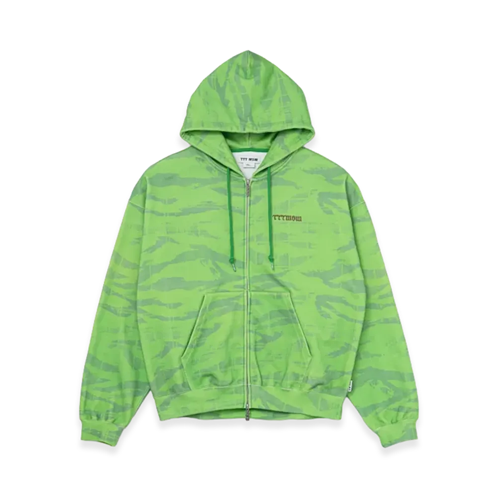 TTT MSW Camo Zip Up Hoodie "Green"