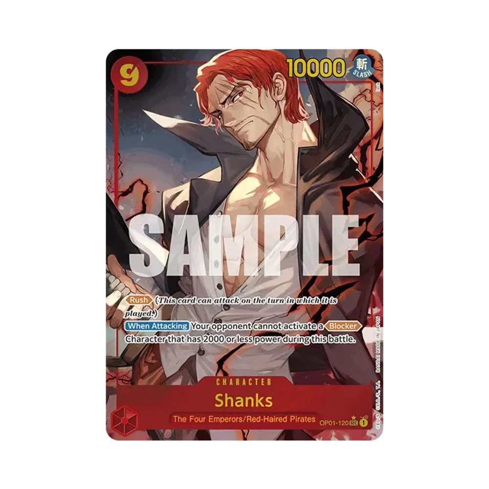 シャンクス SEC-P [OP01-120]【英語版】(プレミアムブースター「ONE PIECE CARD THE BEST」)