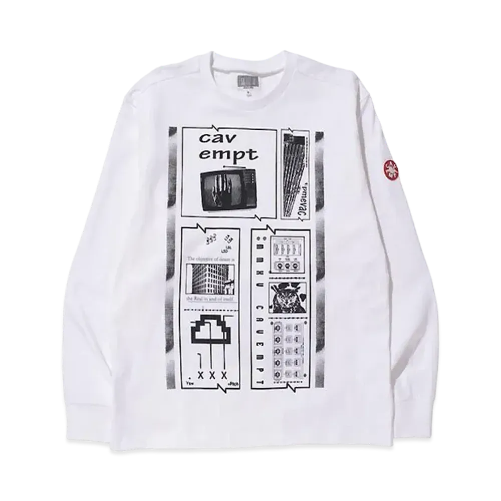 Cav Empt (C.E) EMC LONG SLEEVE T "White"