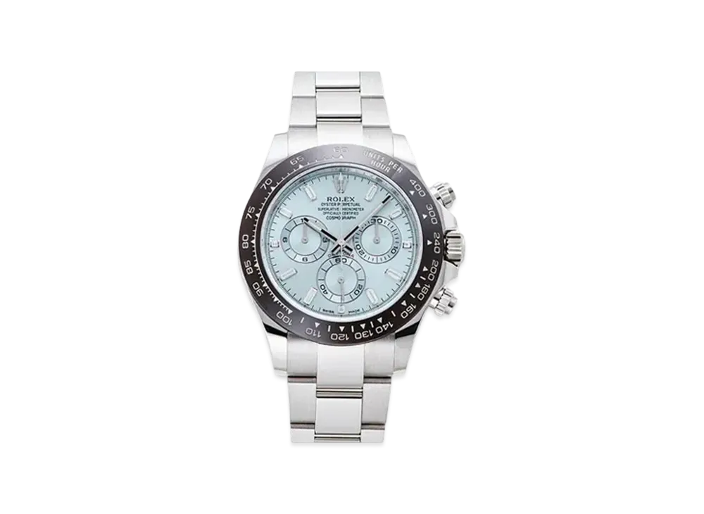 ROLEX Cosmograph Daytona Baguette Diamonds Ice Blue Dial 116506A