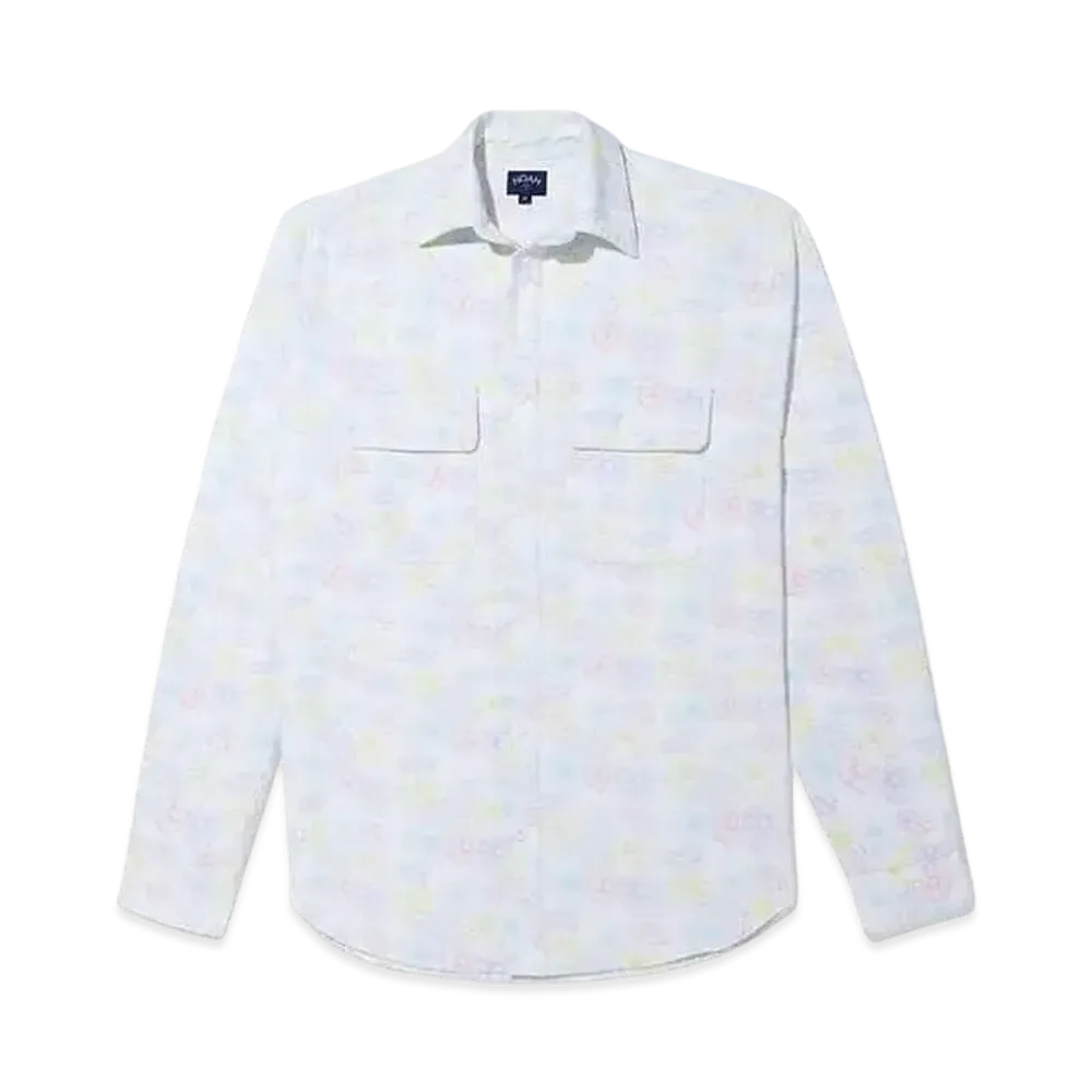 Noah Floral Print Work Shirt "Pastel"