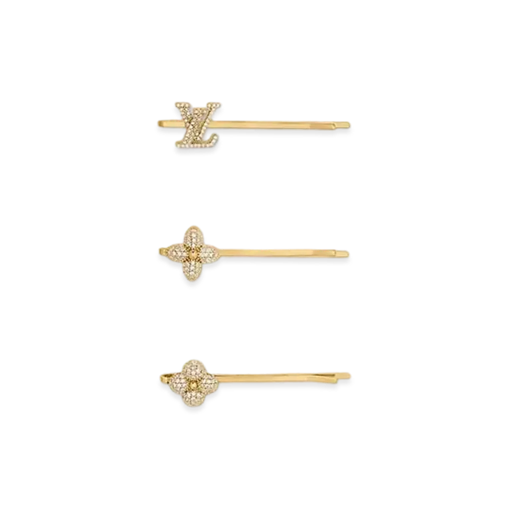 Louis Vuitton Louisa Hairclip "Gold"