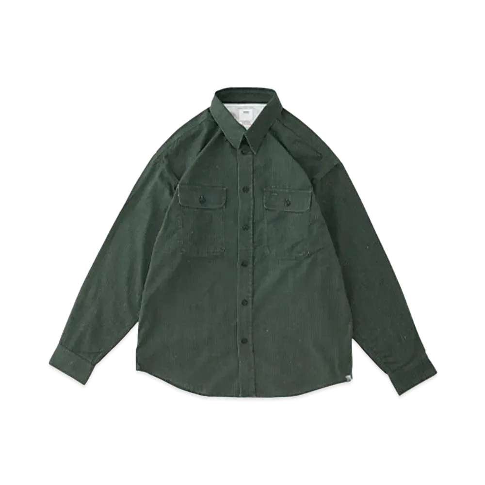 visvim LUMBER KHADI CHECK L/S "Green"