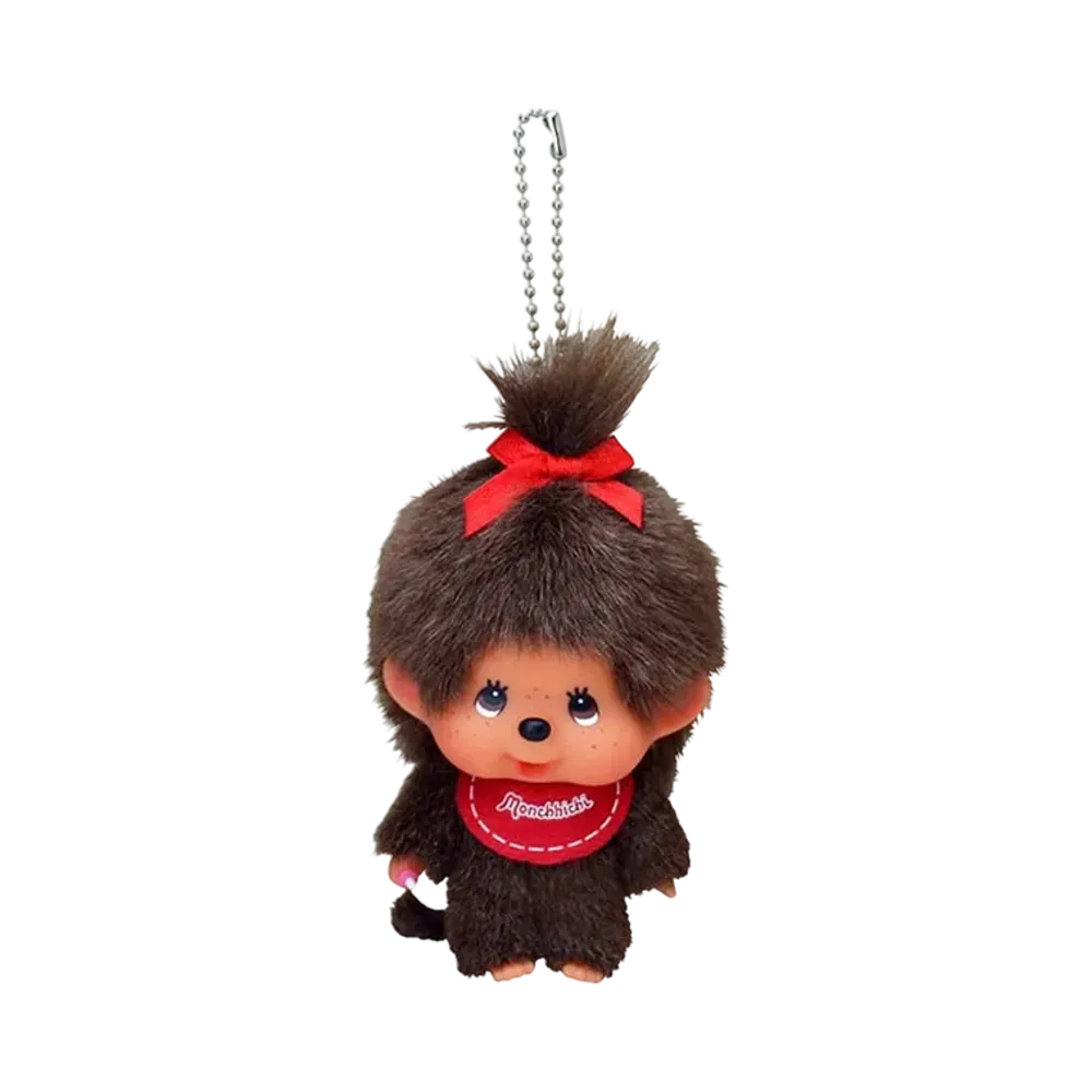 Sekiguchi Kao-deka Monchhichi SS Girl Keychain
