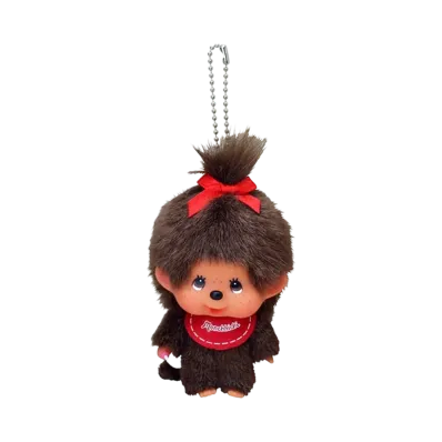 Sekiguchi Kao-deka Monchhichi SS Girl Keychain