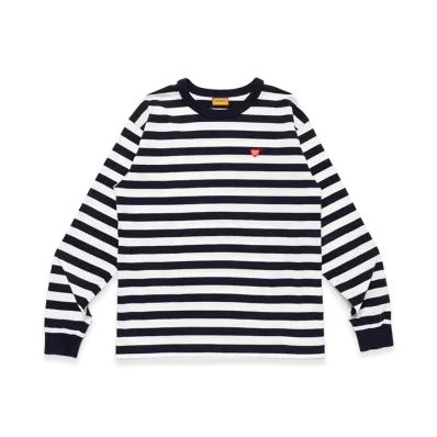HUMAN MADE Striped L/S T-Shirt "White"