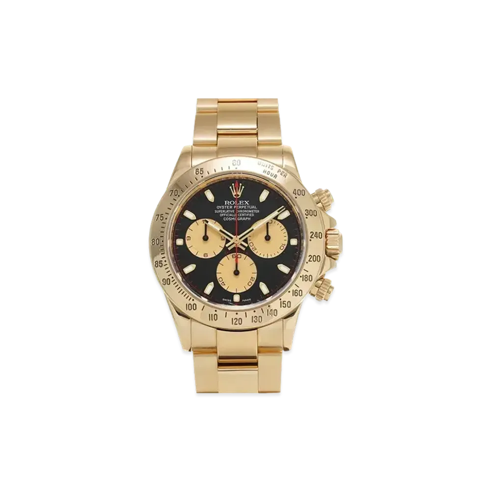 ROLEX Cosmograph Daytona "Black/Champagne/Yellow Gold"