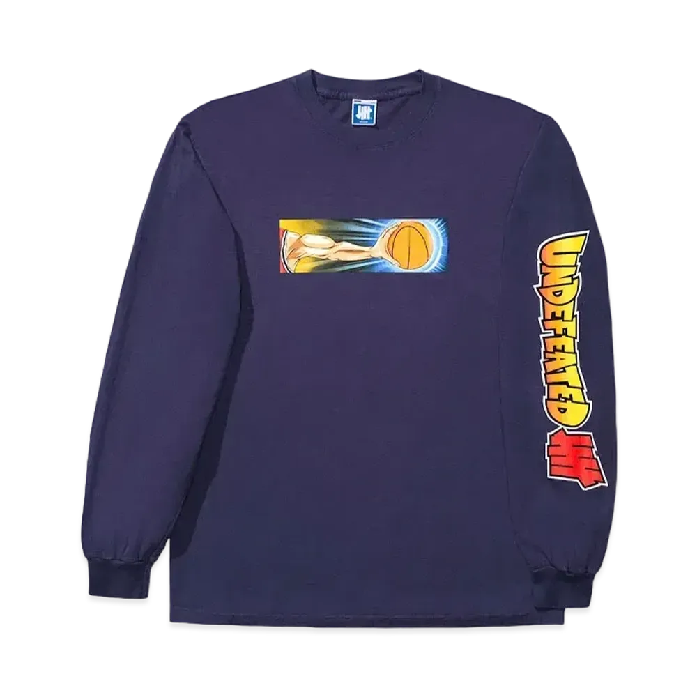 UNDEFEATED ANIME BBALL L/S TEE - 80204 "Navy"