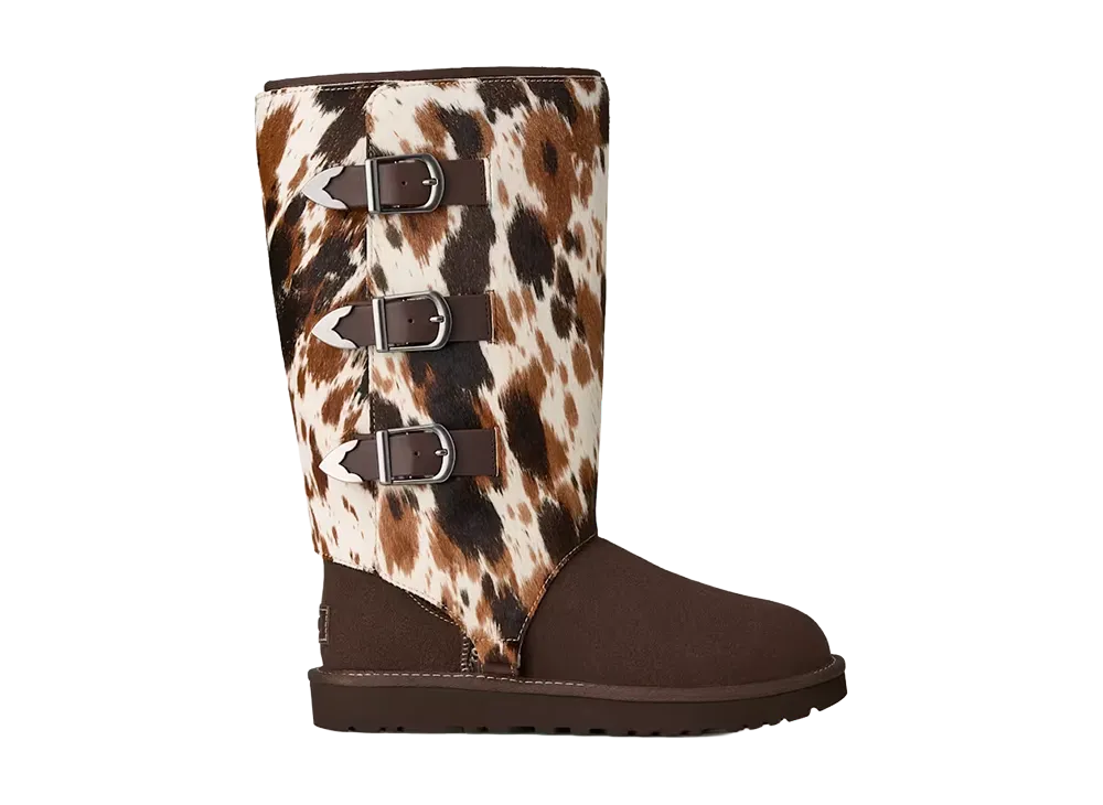 UGG Women's Classic Tall Western Animal Print "Burnt Cedar"