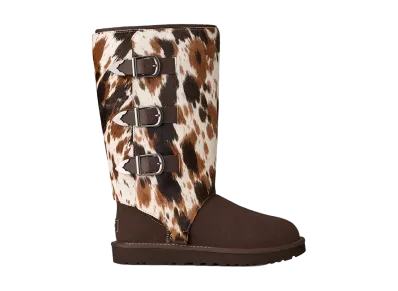 UGG Women's Classic Tall Western Animal Print "Burnt Cedar"