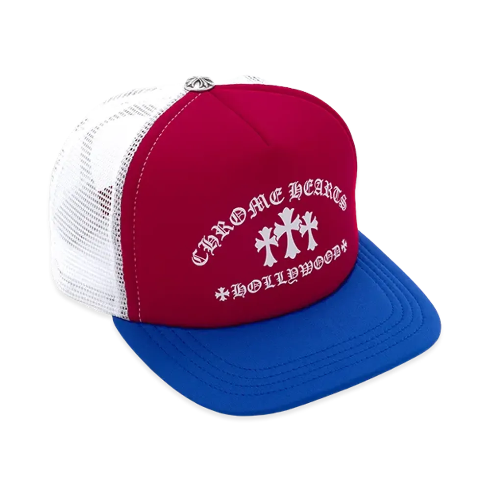 Chrome Hearts Trucker Cap King Taco "Red/Blue"