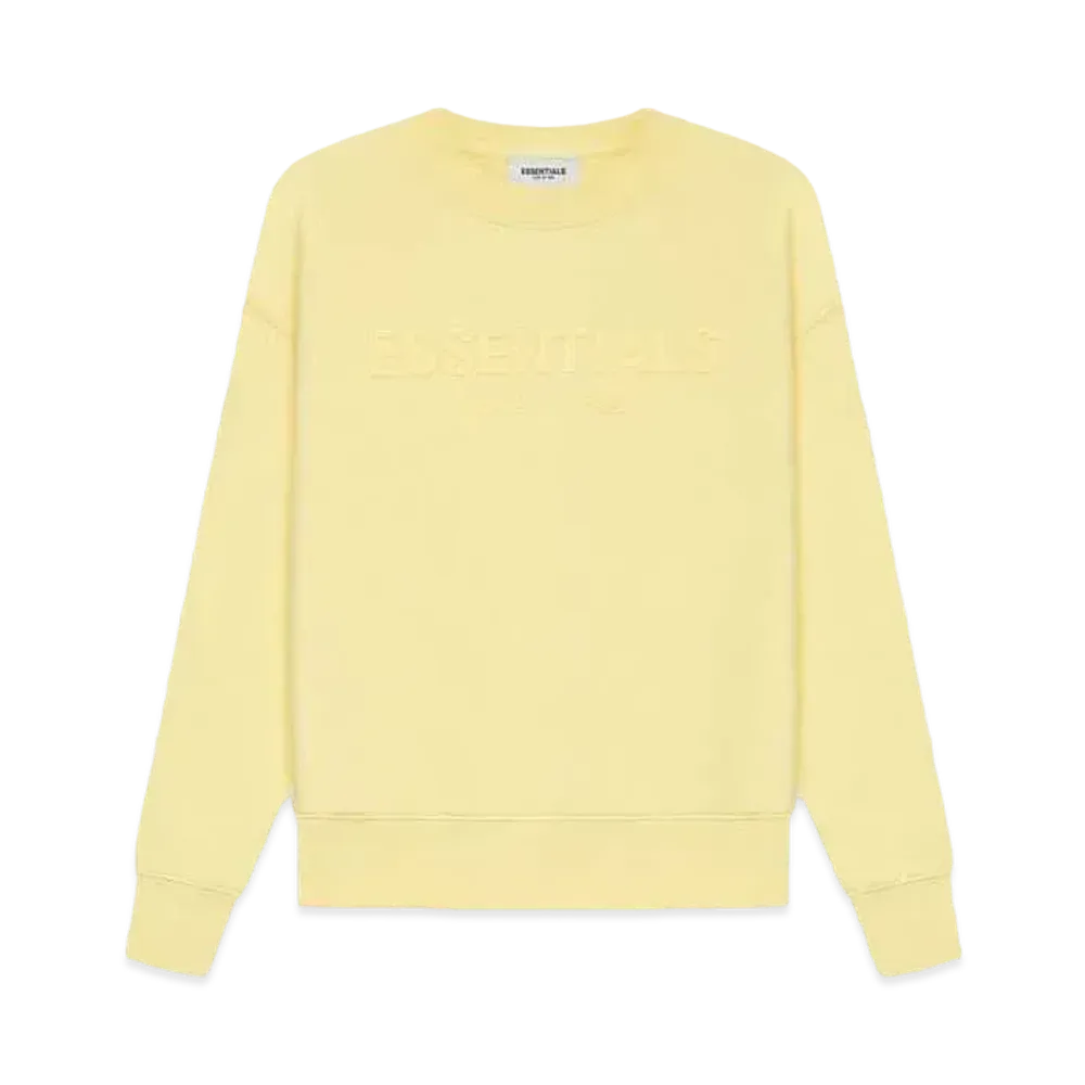FEAR OF GOD ESSENTIALS Kids Pull-Over Crewneck "Lemonade"
