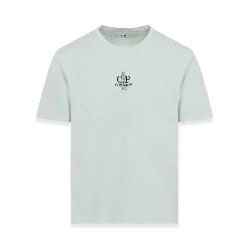 C.P. Company Cotton T-Shirt "Misty Blue"