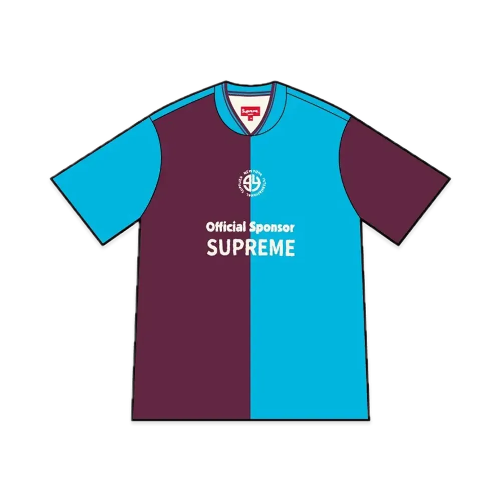 Supreme Split Soccer Jersey "Burgundy"