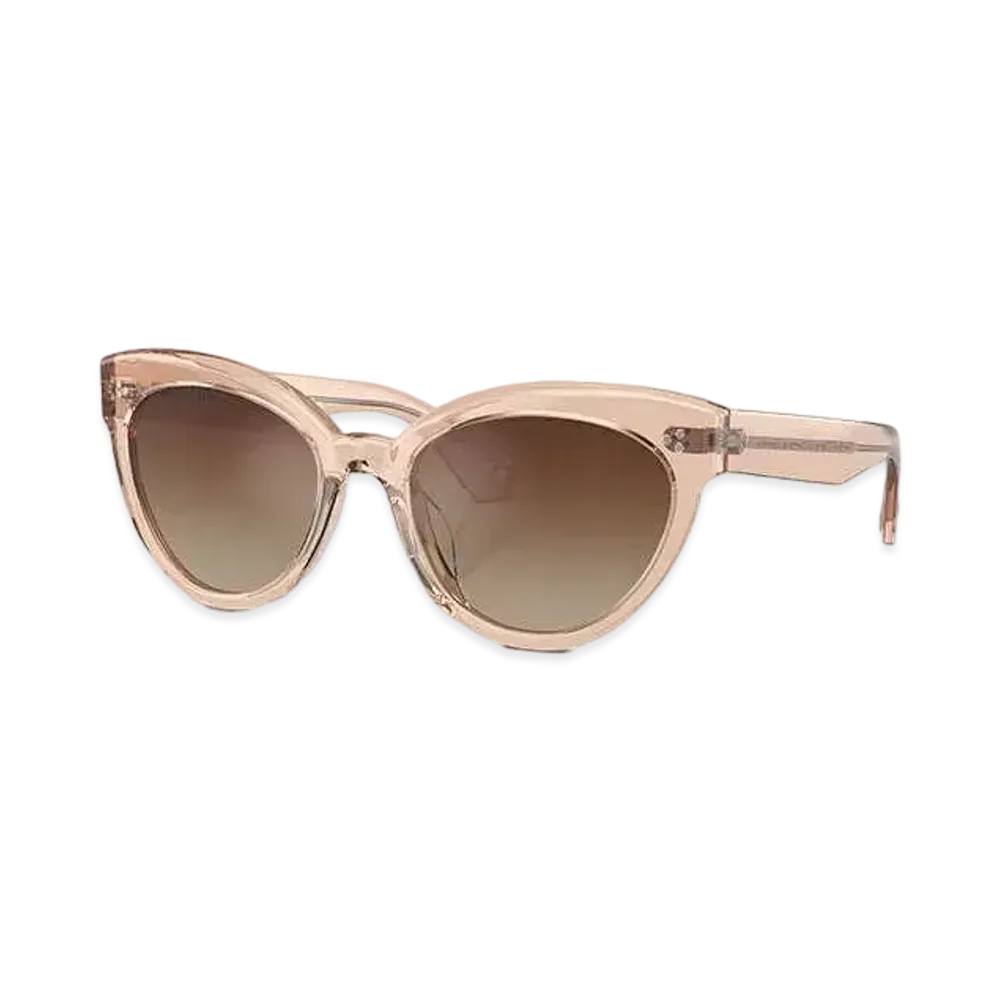 OLIVER PEOPLES Roella "Blush/Dark Brown Gradient Mirror"