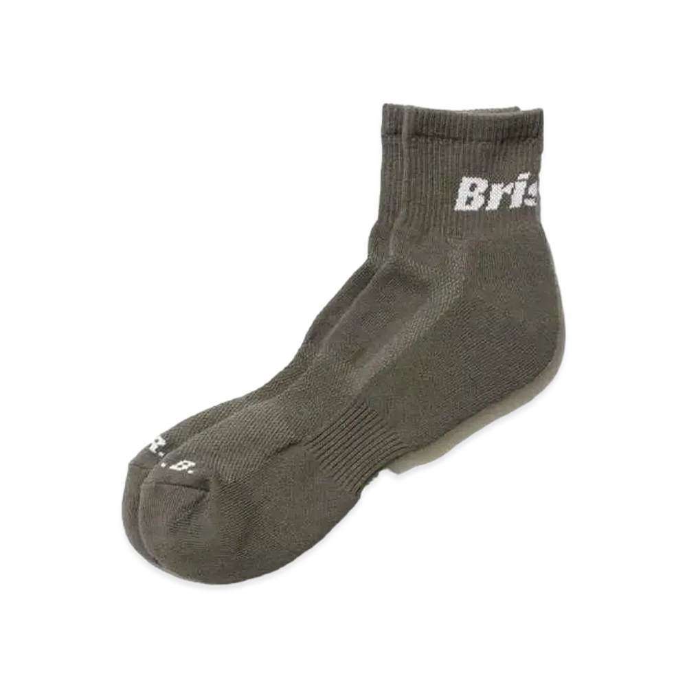 F.C.Real Bristol Authentic Logo Short Socks "Khaki"