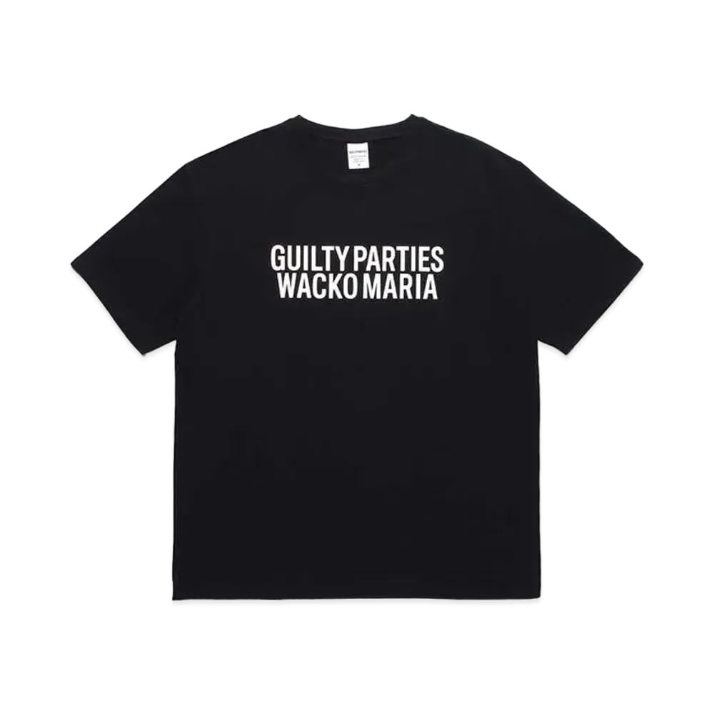 WACKO MARIA Washed Heavy Weight T-Shirt "Black"