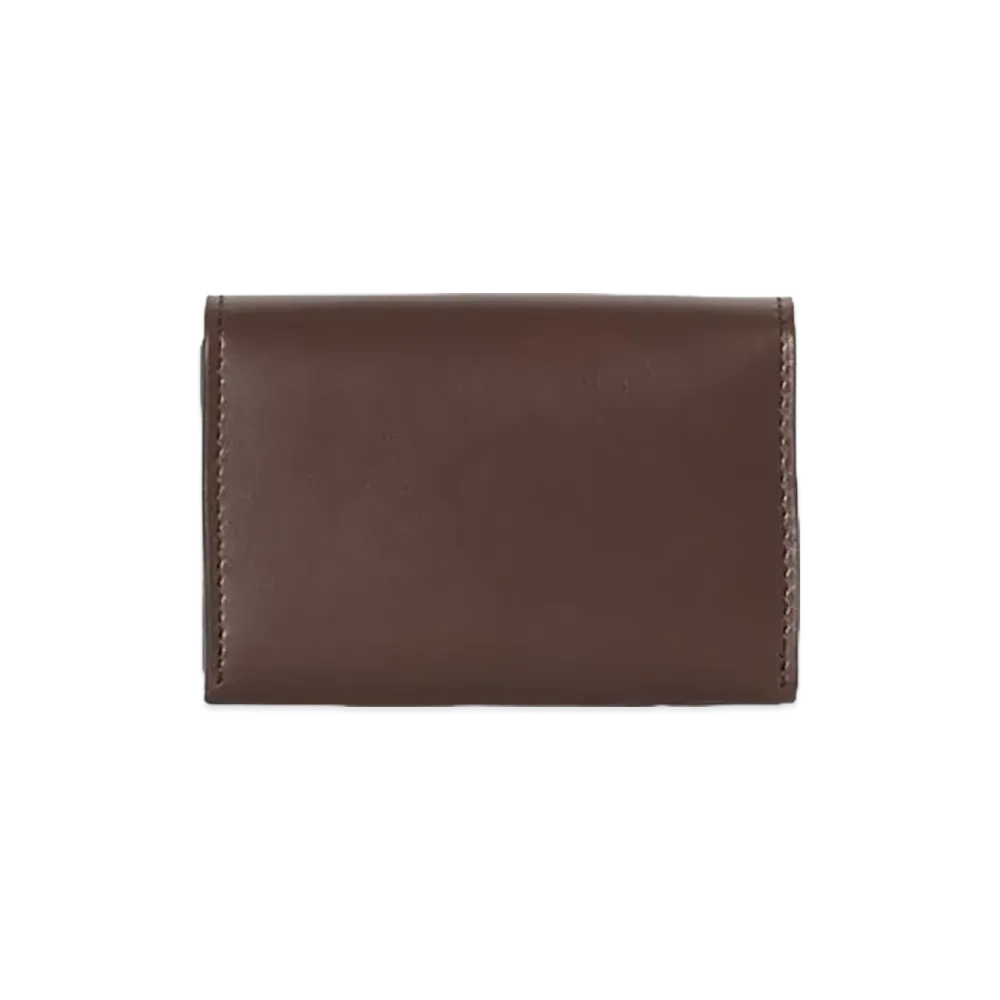 The Row Women's Leather Double Travel Wallet "Deep Brown"