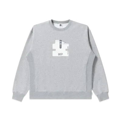 BlackEyePatch Og Zip File Crew Sweat "Heather Gray"