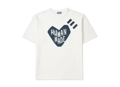HUMAN MADE Ningensei Heart T-Shirt "White"