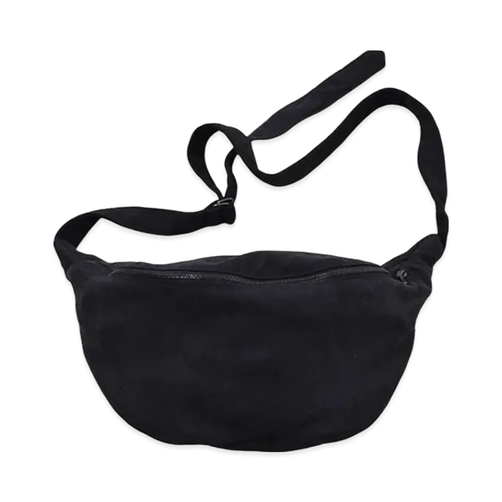 COMOLI Silk Nep Waist Bag "Black"