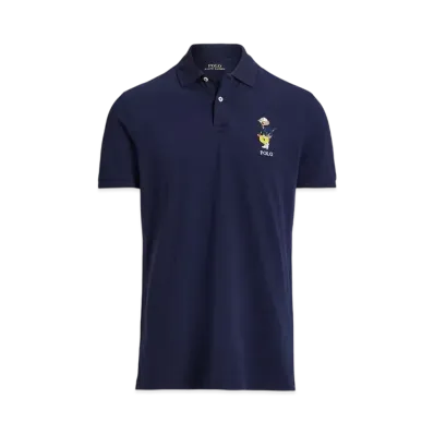 Polo Ralph Lauren Custom Slim Performance Bear Polo Shirt "Navy"