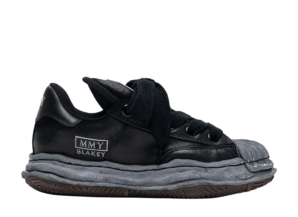 Maison MIHARA YASUHIRO BLAKEY PUFFER OG Sole Brushed Suede Low-top Sneaker "Black/Black"