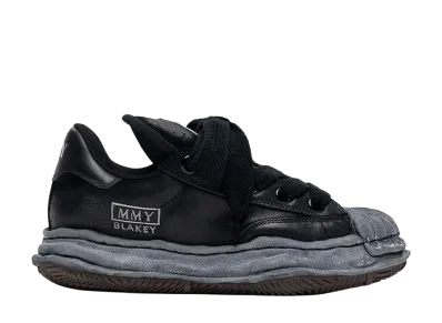 Maison MIHARA YASUHIRO BLAKEY PUFFER OG Sole Brushed Suede Low-top Sneaker "Black/Black"