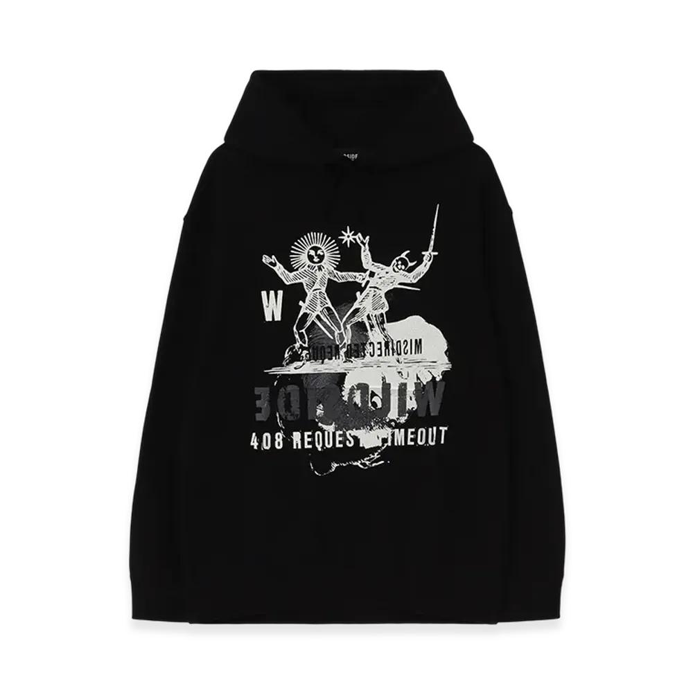 WILDSIDE YOHJI YAMAMOTO Duel Pullover Hoodie "Black"