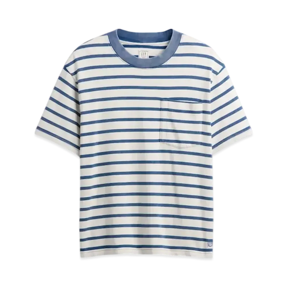 GAP x DOEN Pocket T-shirt "Off White Stripe"