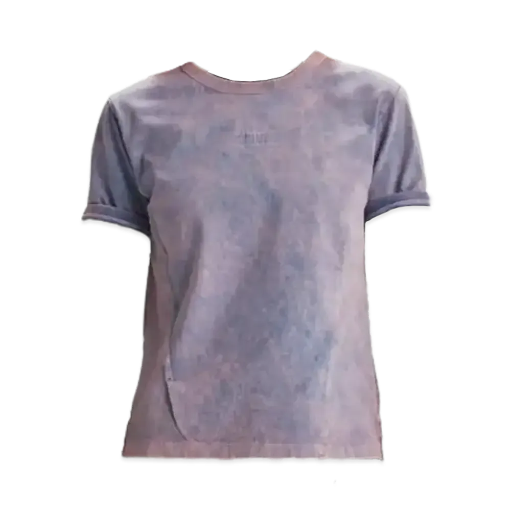 Matin Kim Small Logo Washed Top "Purple"