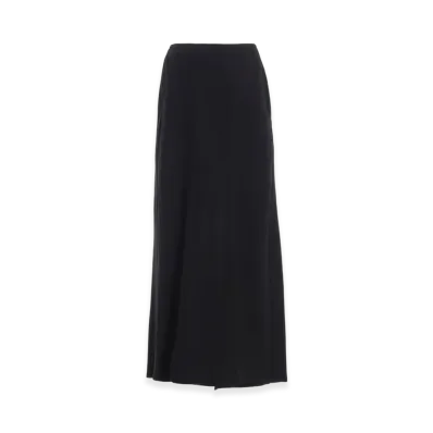 Yohji Yamamoto C/Li Gabardine L Big Pocket Detail Skt "Black"