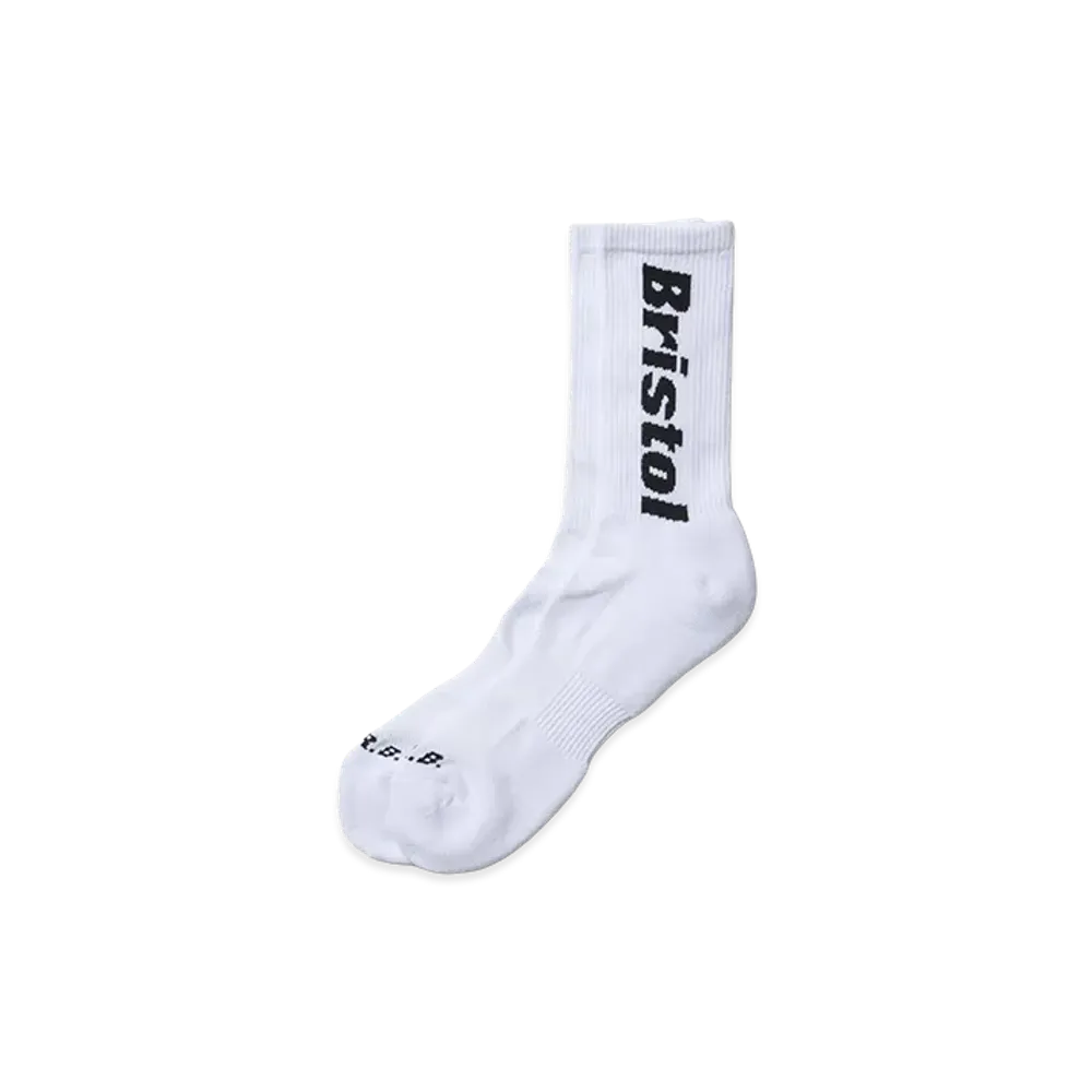 F.C.Real Bristol Authentic Logo Regular Socks "White"