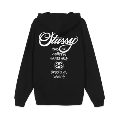 Stussy WORLD TOUR HOODE "Black"