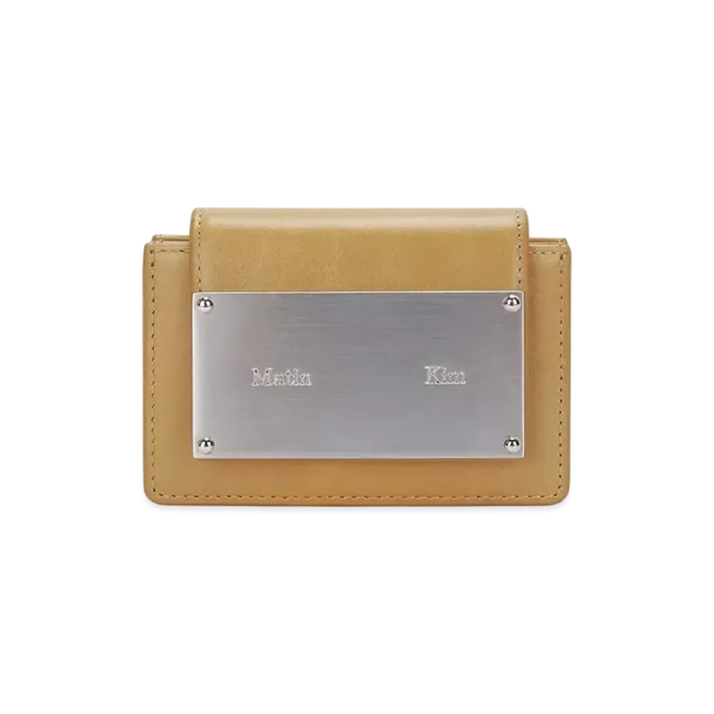Matin Kim Vintage Accordion Wallet "Beige"