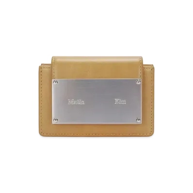 Matin Kim Vintage Accordion Wallet "Beige"