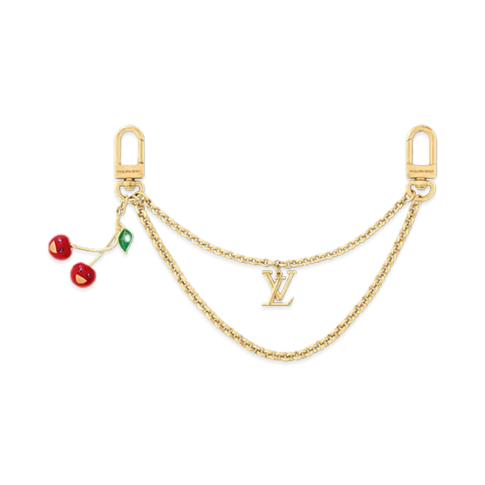 Louis Vuitton x Takashi Murakami Bag Chain Cherry "Gold"