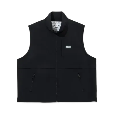 POLeR Sealing Nylon Zip-Up Outer Vest "Black"