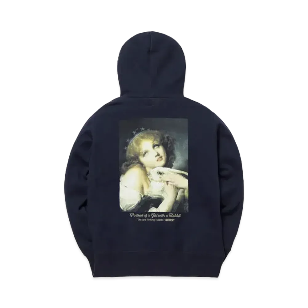 FR2 Think of a rabbit Hoodie "Navy"