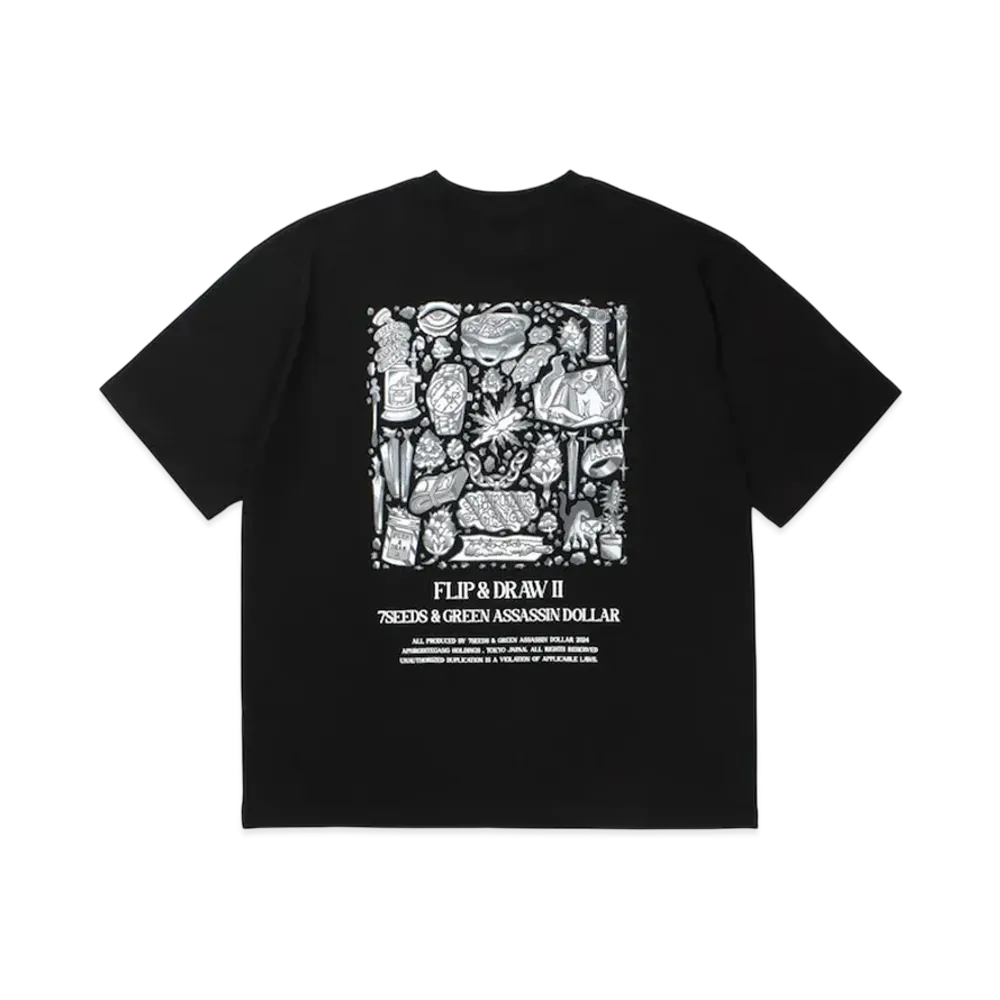 APHRODITEGANG UE The Parlour x Budspool Flip&Draw Ii S/S Tee "Black"